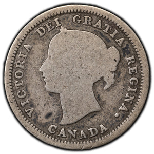 SOLD Canada 1858 Small Date 5 Cents Silver Coin - First Year of Issue!