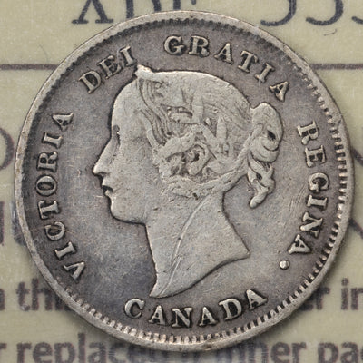 SOLD Canada 1894 5 Cents Silver Coin - ICCS F-12