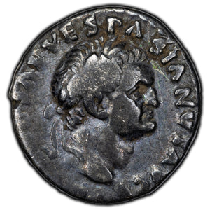 SOLD Ancient Rome Vespasian 69-79 AD Denarius Silver Coin