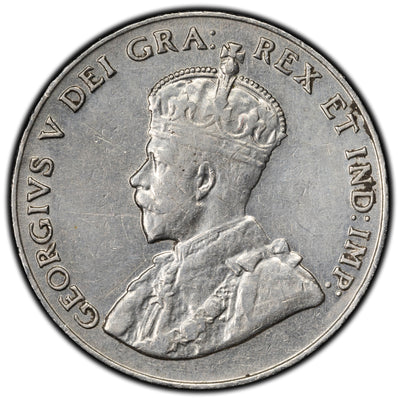 SOLD Canada 1925 5 Cents Nickel Coin - VF Scratch