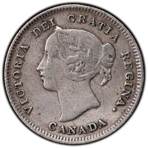 SOLD Canada 1896 5 Cents Silver Coin