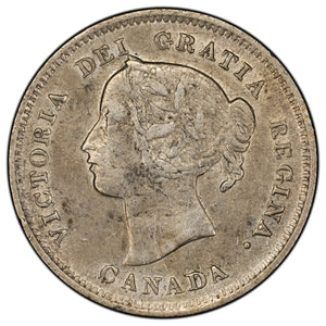 SOLD Canada 1899 5 Cents Silver Coin - VF