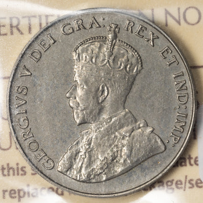 Canada 1922 5 Cents Nickel Coin - ICCS Specimen SP-64