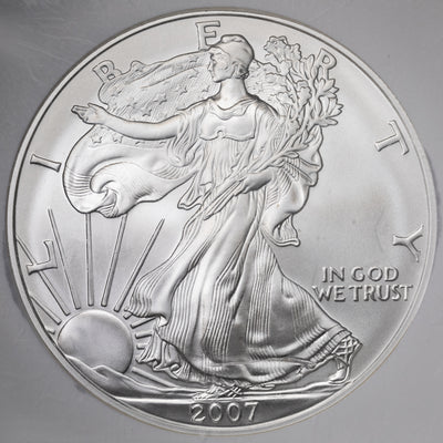 SOLD United States 2007-W $1 1oz .999 Fine Silver Eagle Coin - NGC MS-69