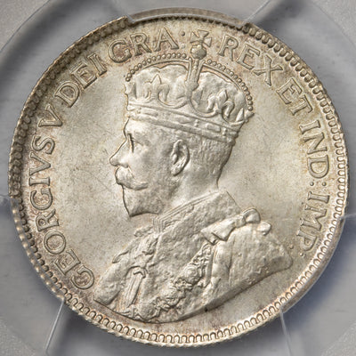 Newfoundland 1917-C 25 Cents Silver Coin - PCGS MS-64