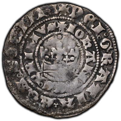 SOLD Bohemia / Prague 1310-46 Groschen Silver Coin - Johannes I