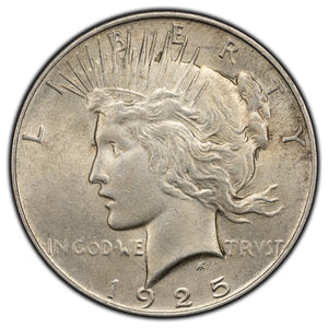 SOLD United States 1925 $1 Peace Silver Dollar Coin