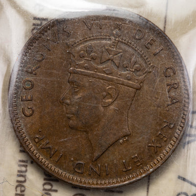 Newfoundland 1944-c 1 Small Cent Coin - ICCS AU-55