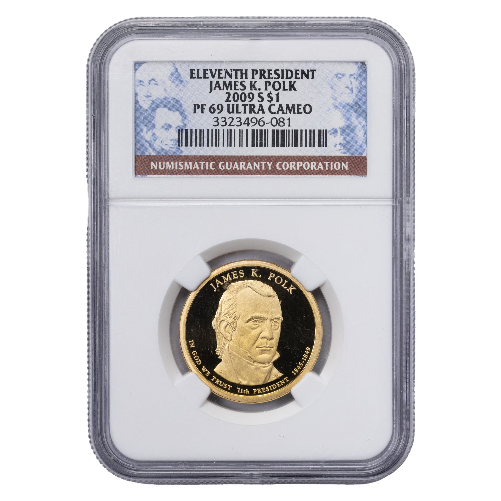 SOLD United States 2009 $1 Dollar Coin James K. Polk - NGC PF-69 UC ...