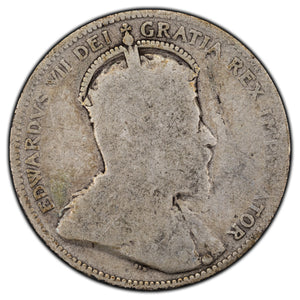 SOLD Canada 1902 25 Cents Quarter Silver Coin