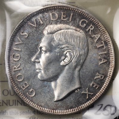 SOLD Canada 1949 $1 Silver Dollar Coin - ICCS MS-66