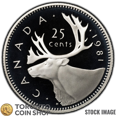 Canada 1981 25 Cents Coin - Proof Strike
