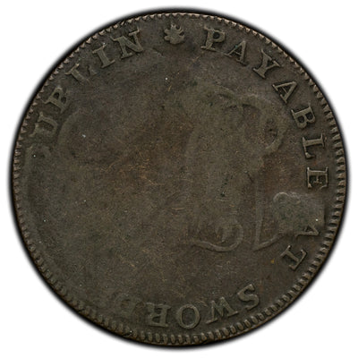 Ireland 1804 Dublin 1/2 Half Penny Token D&H #381
