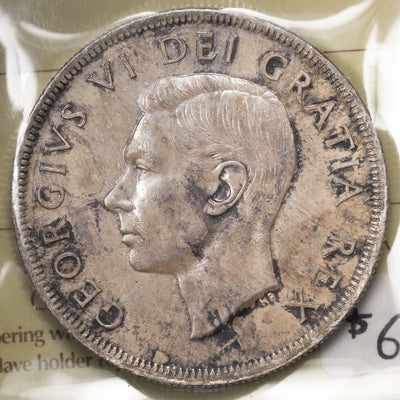 SOLD Canada 1949 $1 Silver Dollar Coin - ICCS MS-63