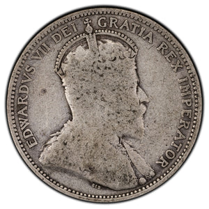 SOLD Canada 1910 25 Cents Quarter Silver Coin