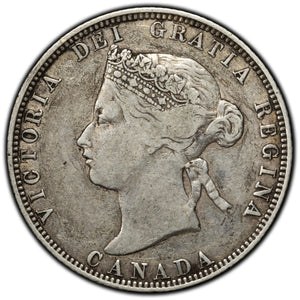 SOLD Canada 1870 25 Cents Quarter Silver Coin