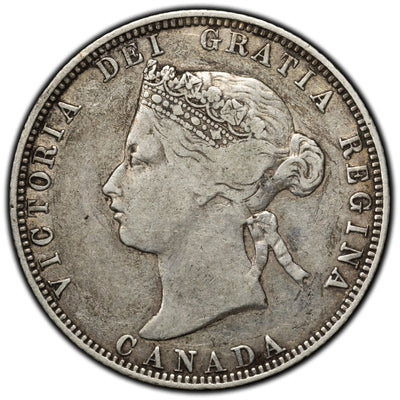 SOLD Canada 1870 25 Cents Quarter Silver Coin