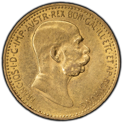 SOLD Austria 1908 10 Corona Gold Coin KM #2810