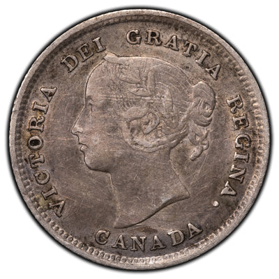 SOLD Canada 1891 5 Cents Silver Coin