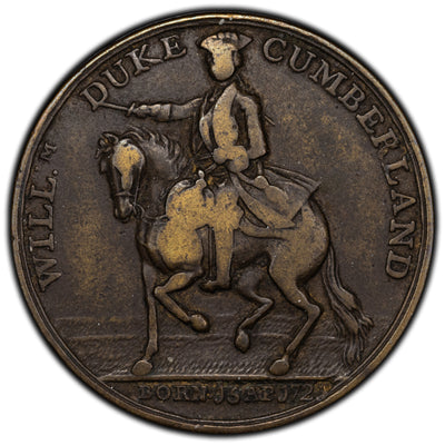 SOLD Great Britain 1746 Battle of Culloden Medal Eimer #605