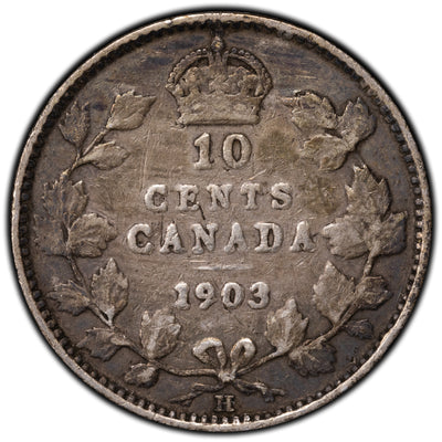 SOLD Canada 1903-H 10 Cents Dime Silver Coin