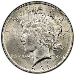 SOLD United States 1922 $1 Peace Silver Dollar Coin