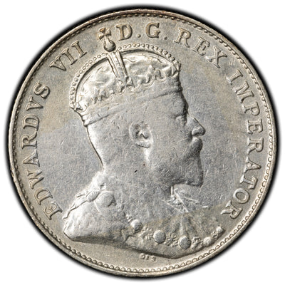 Canada 1903-H 10 Cents Dime Silver Coin