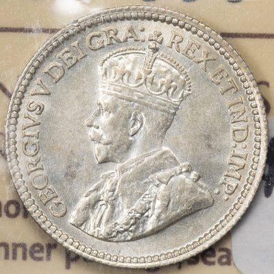SOLD Canada 1912 5 Cents Silver Coin - ICCS MS-63
