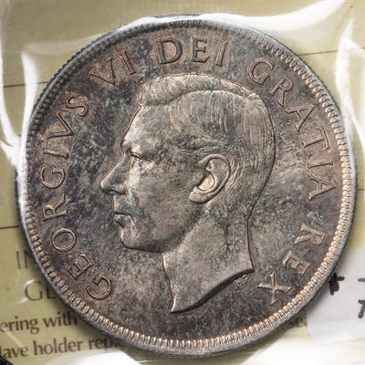 SOLD Canada 1950 $1 Silver Dollar Coin - ICCS MS-63