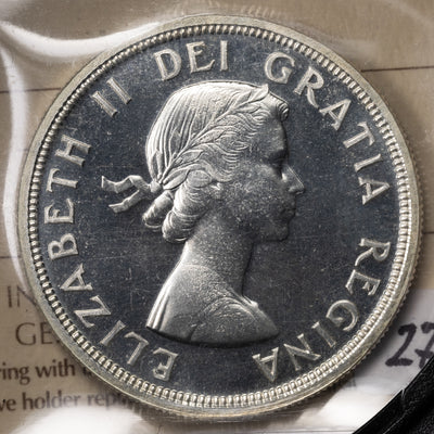 SOLD Canada 1954 $1 Silver Dollar Coin - ICCS PL-65