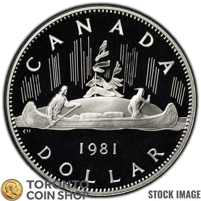 Canada 1981 $1 Dollar Nickel Coin - Proof Strike