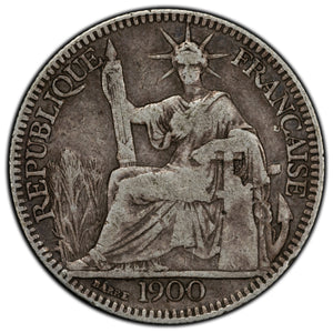 SOLD French Indo-China 1900 10 Cents Silver Coin KM #9