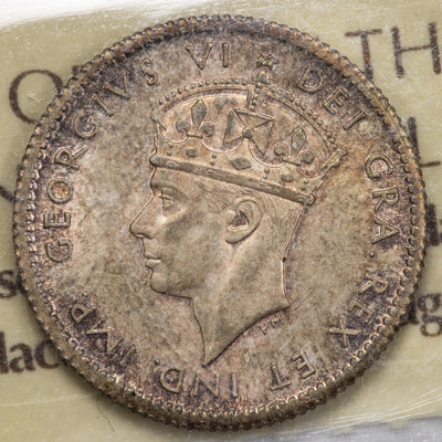 Newfoundland 1941c 5 Cents Silver Coin - ICCS MS-64