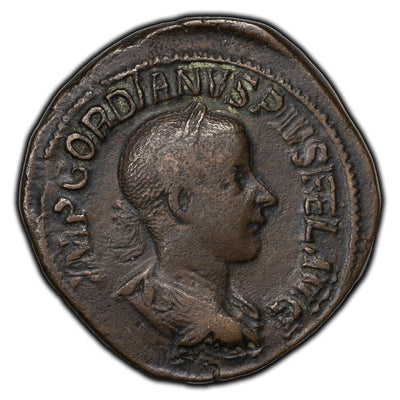 SOLD Ancient Roman Gordian III Sestertius AE Copper Coin RICIV #286a