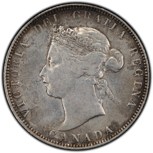 SOLD Canada 1871-H Obv 2 25 Cents Quarter Silver Coin