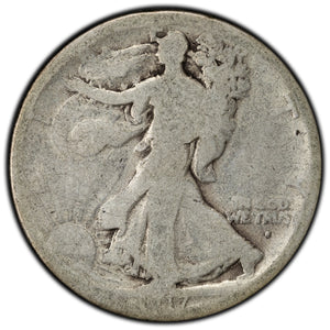 SOLD United States 1917-S 50 Cents Walking Liberty Half Dollar Silver Coin - Filler
