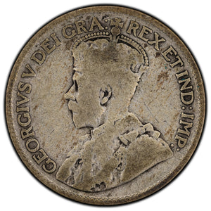 SOLD Canada 1927 25 Cents Quarter Silver Coin - VG