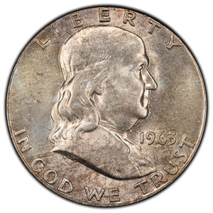 SOLD United States 1963 50 Cents Franklin Half Dollar Silver Coin