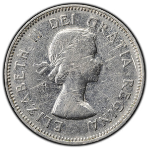SOLD Canada 1964 5 Cents Nickel Coin - 90° Rotated Error
