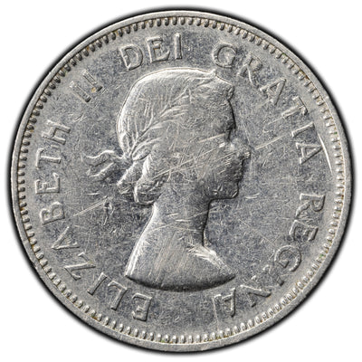 SOLD Canada 1964 5 Cents Nickel Coin - 90° Rotated Error