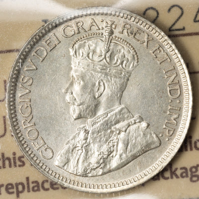 SOLD Canada 1917 10 Cents Dime Silver Coin - ICCS MS-64