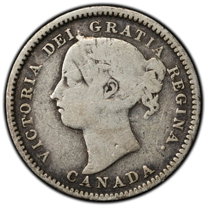 SOLD Canada 1886 Small 6 10 Cents Dime Silver Coin