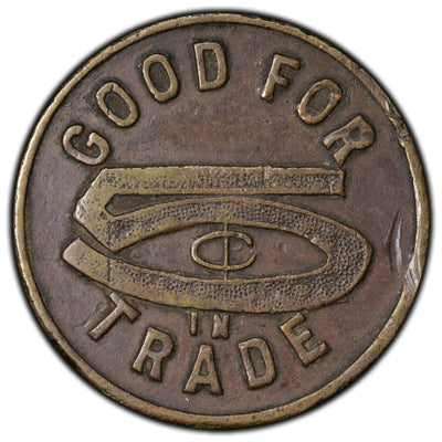 SOLD United States Ukiah California H.P. Siems Saloon 5 Cents Token
