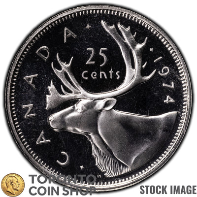 Canada 1974 25 Cents Coin - Specimen Strike