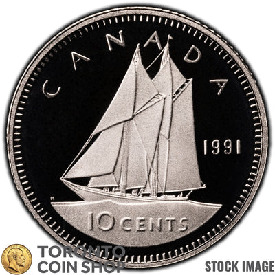 Canada 1991 10 Cents Coin - Proof Strike