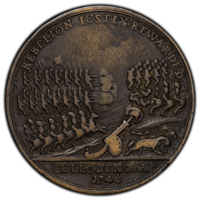 SOLD Great Britain 1746 Battle of Culloden Medal Eimer #605