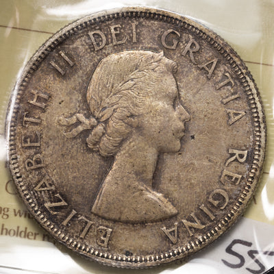 SOLD Canada 1955 $1 Silver Dollar Coin - ICCS MS-63