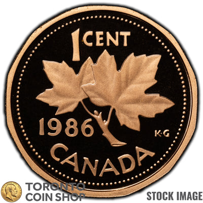 Canada 1986 1 Cent Coin - Proof Strike