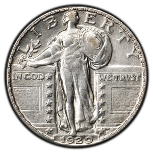 SOLD United States 1929 25 Cents Standing Liberty Quarter Silver Coin