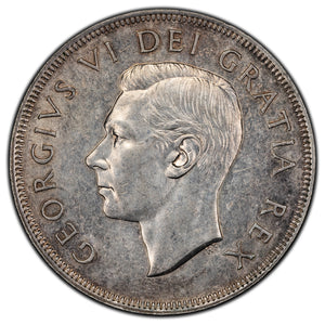 SOLD Canada 1949 $1 Silver Dollar Coin - Matthew Ship - Hairlines